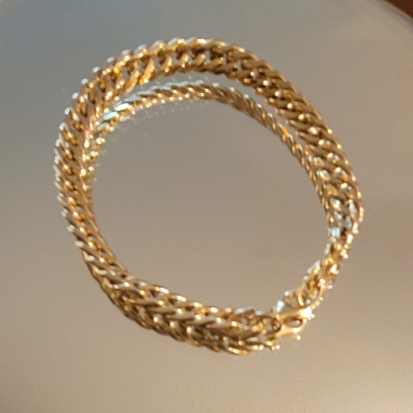 14KT YELLOW GOLD CUBAN BRACELET - Picture 4 of 9
